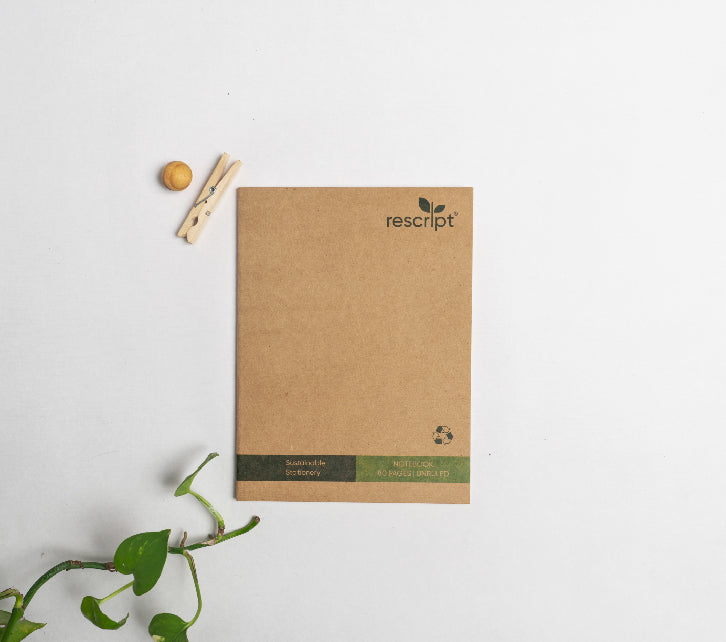Recycled King Size 80 Pages Unruled Notebook