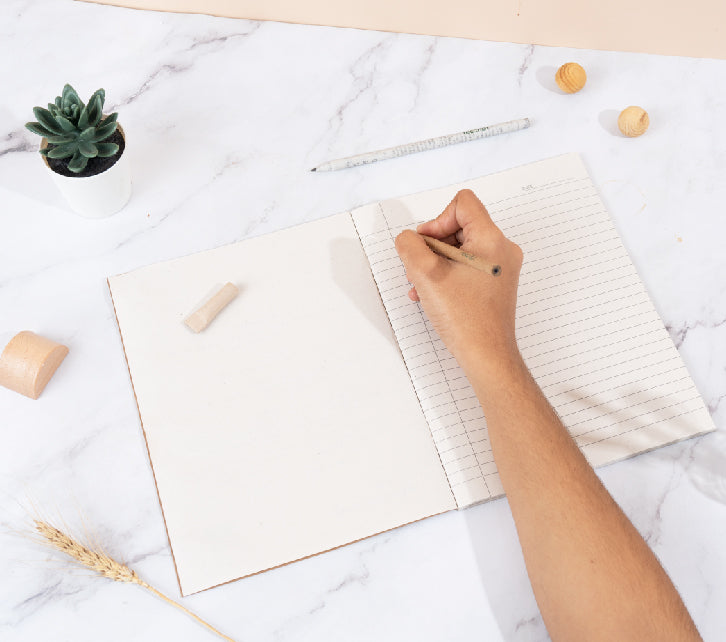 Recycled King Size 80 Pages Ruled Notebook