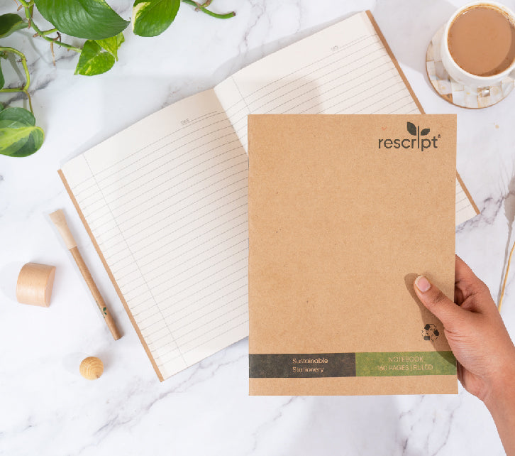 Recycled King Size 160 Pages Ruled Notebook