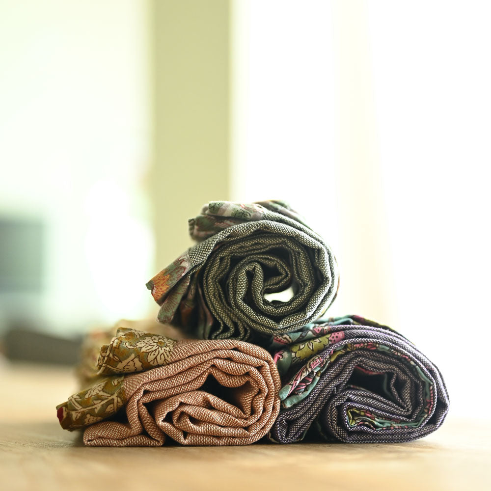 Handwoven Bath Towels - Custom Border