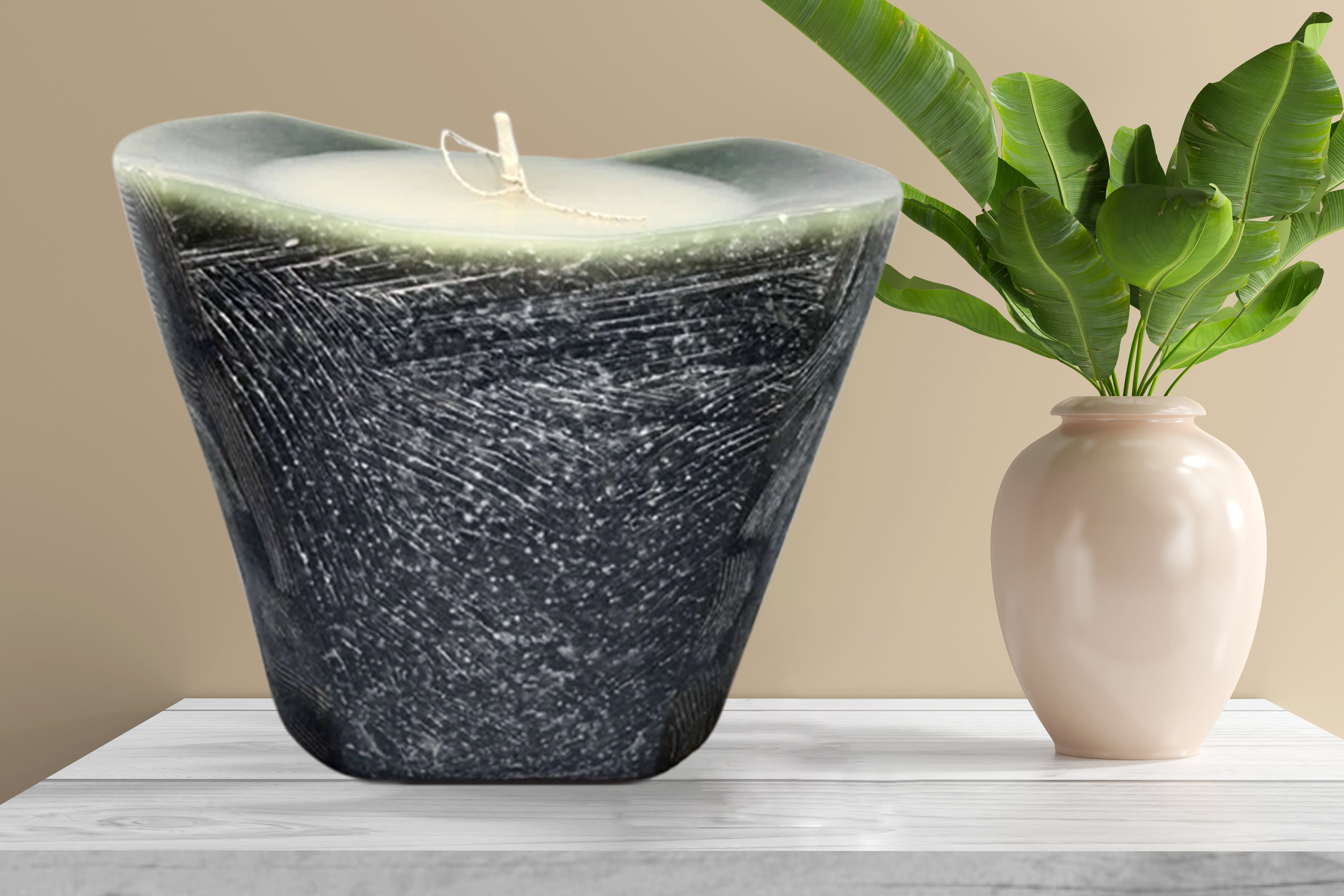 Granite Chiseled Vessel