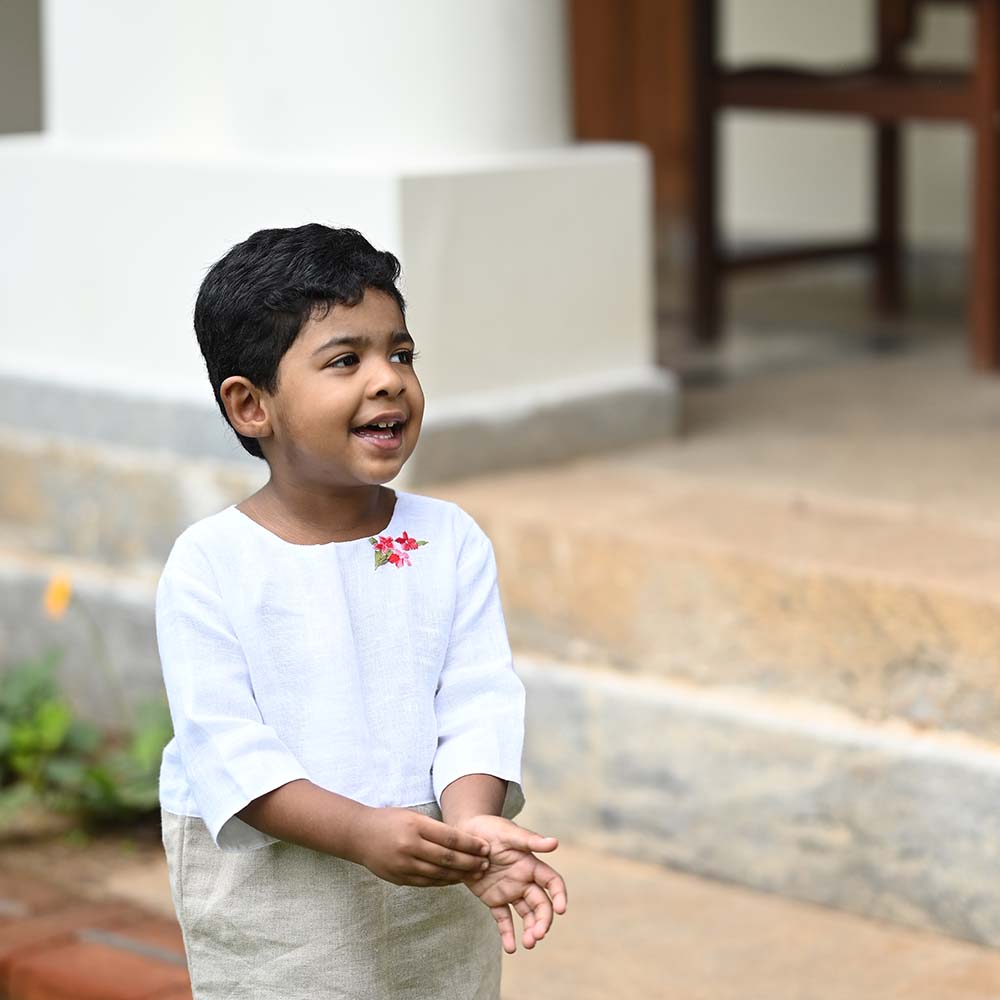 The Linen Colour Block Dress