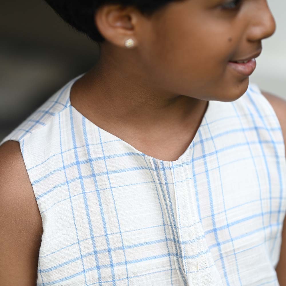 The Cotton Pintucks Top & Shorts Set for Little Adventurers