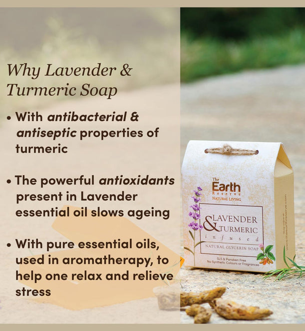Lavender & Turmeric Infused Natural Glycerin Soap