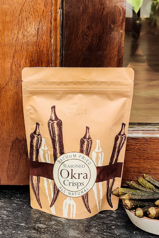 All Natural Vacuum Fried Okra Crisps
