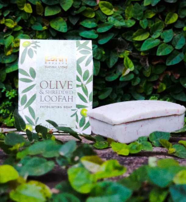 Olive & Shredded Loofah Exfoliating Soap