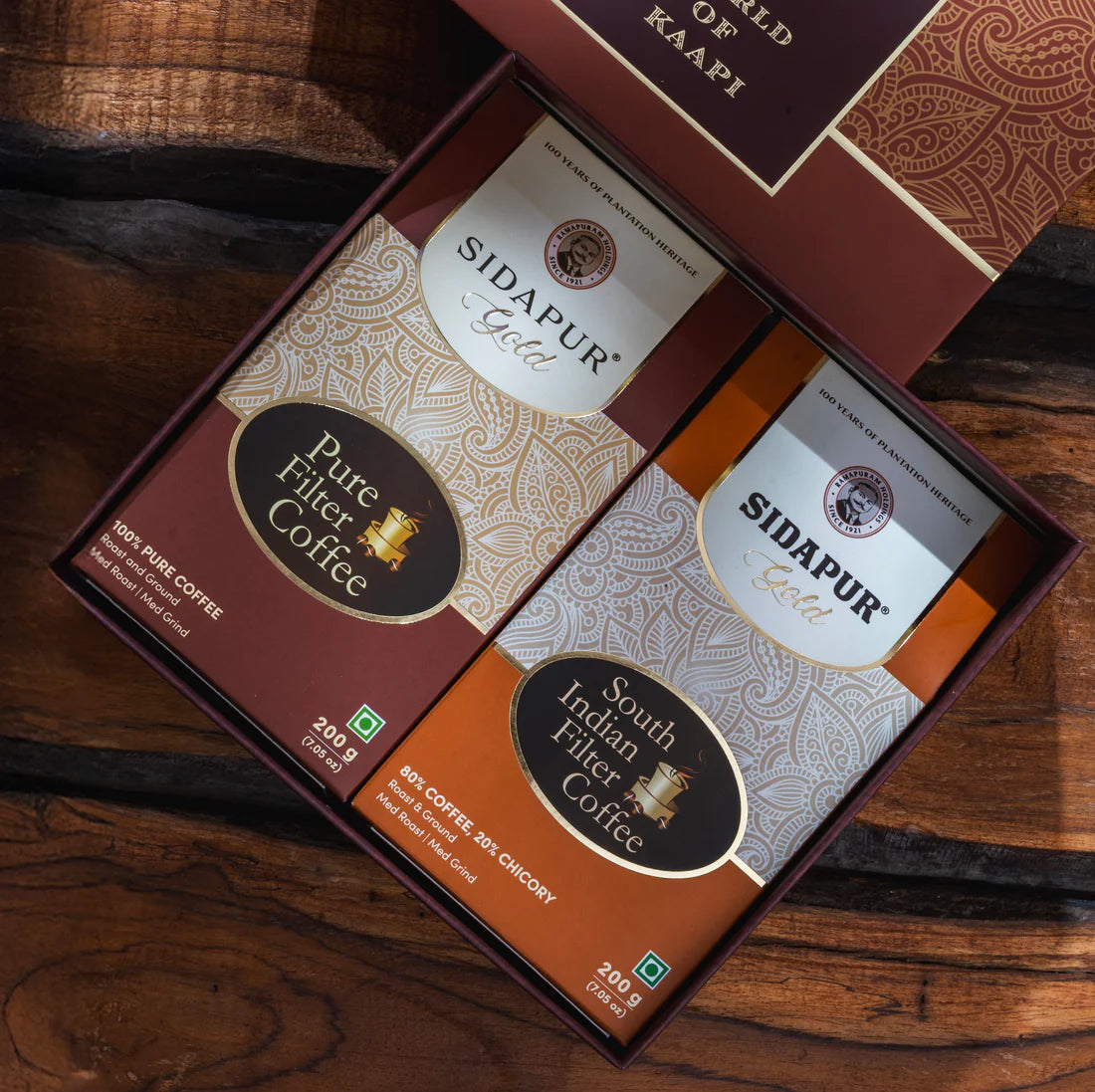 World of Kaapi - Sidapur Gold - Filter Coffee Gift Box
