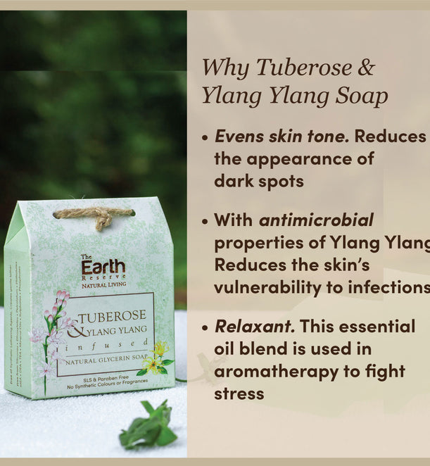 Tuberose & Ylang Ylang Soap | SLS & Paraben Free │Glycerin Rich