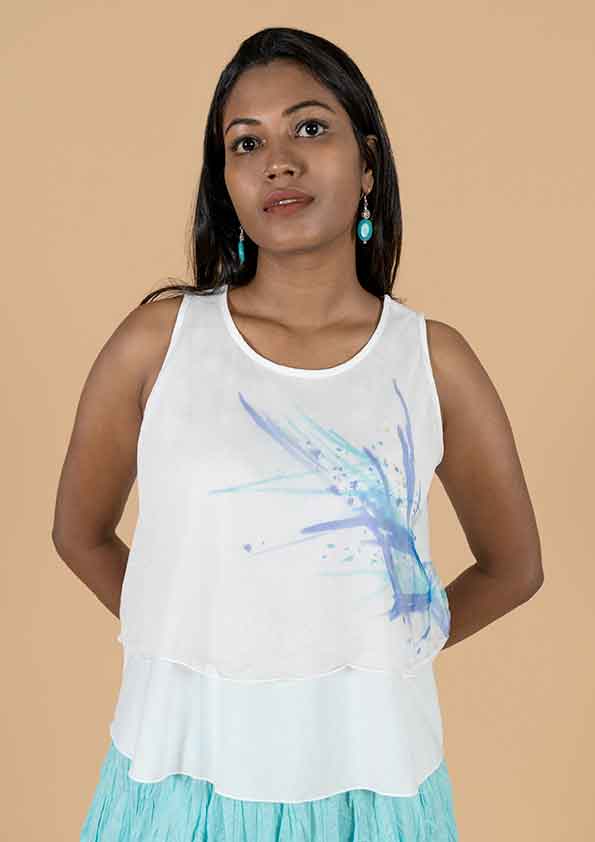 IVY TOP HAND PAINTED