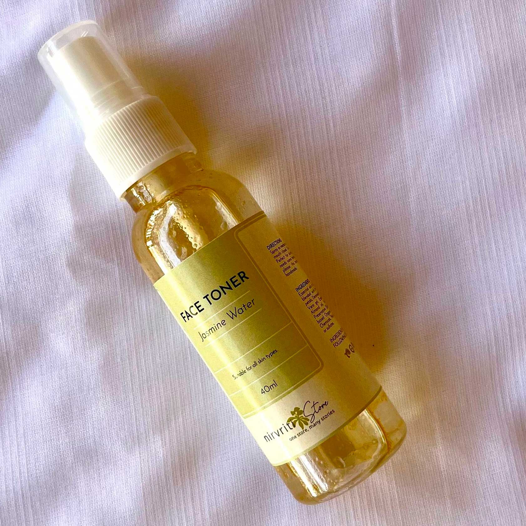 Organic Face Toner - Jasmine Water - 40ml