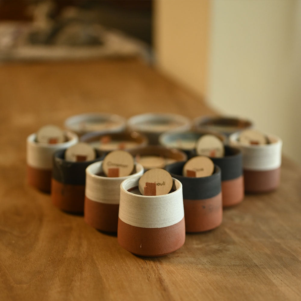 Custom Ceramic Candles - Soya Wax & Wooden Wicks