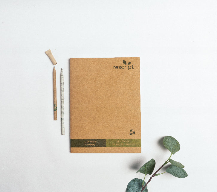 Recycled King Size 160 Pages Unruled Notebook