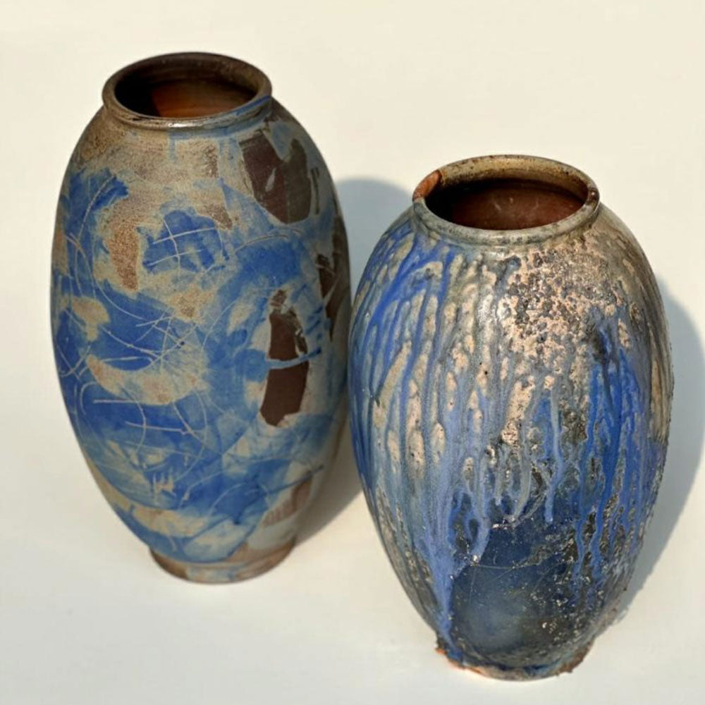 Blue Vase 1 & 2 - (Set of 2)