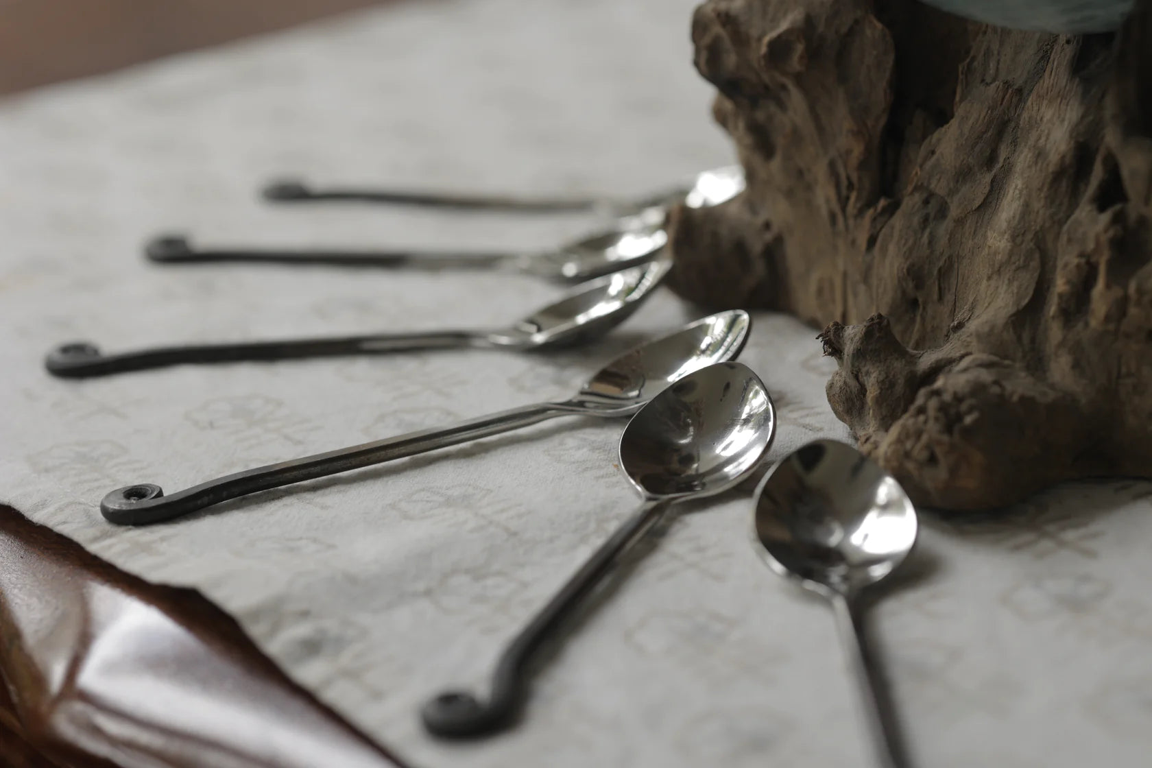 Rustic Stainless Steel Spoon - Set of 6