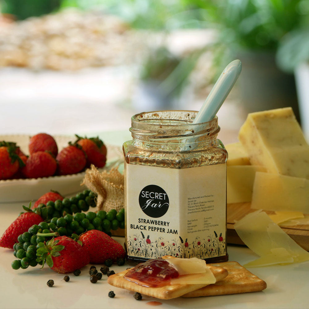Strawberry Black Pepper Jam -250 g