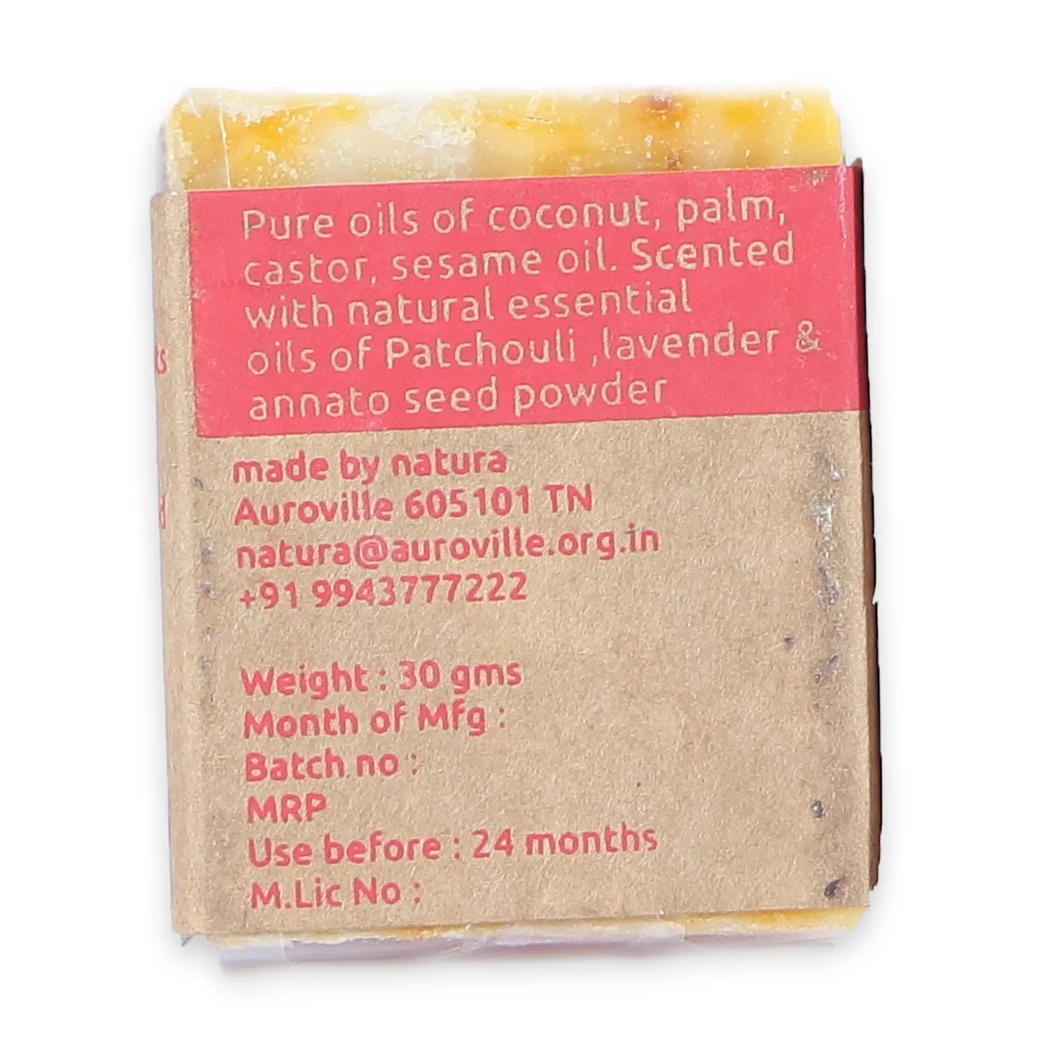 Annato & Turmeric Bath Soap / Spa Bar (30g)
