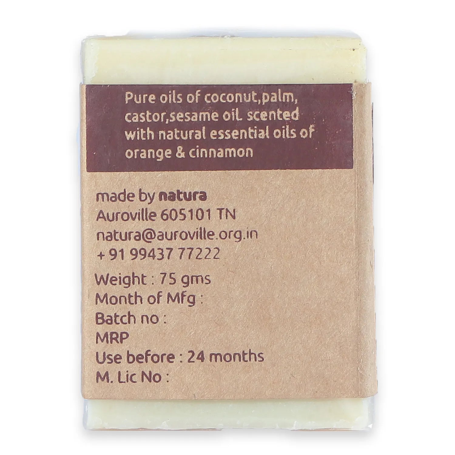 Cinnamon & Orange Bath Soap / Spa Bar (75g)