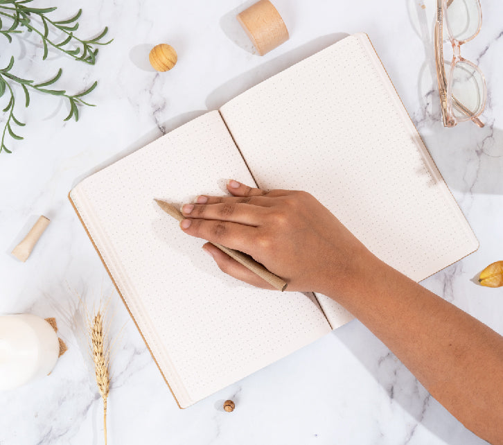 Recycled Dotted Journal