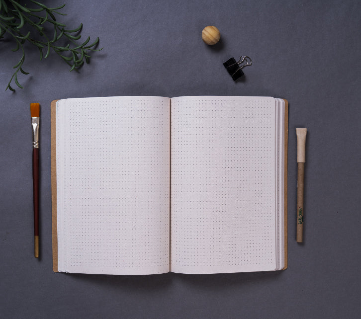 Recycled Dotted Journal