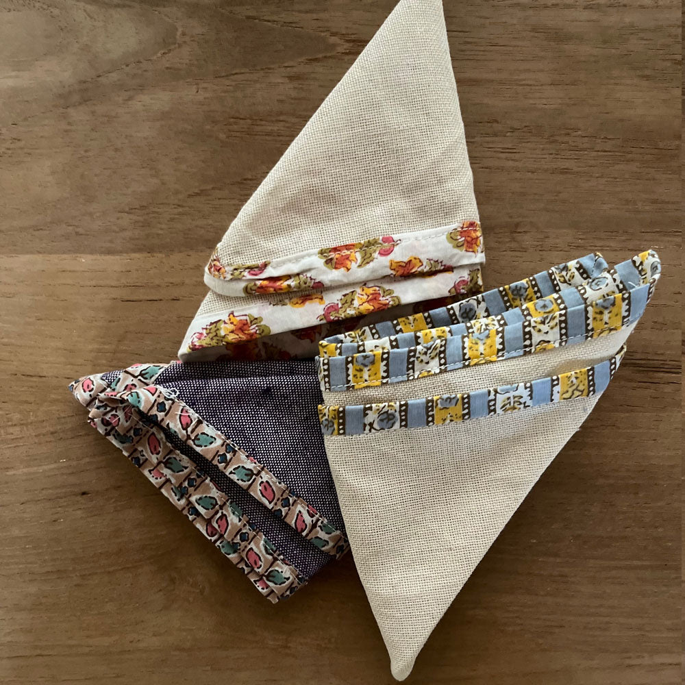 Handwoven Towels - Custom Border - Set of 1 Bath & 6 Face Towels