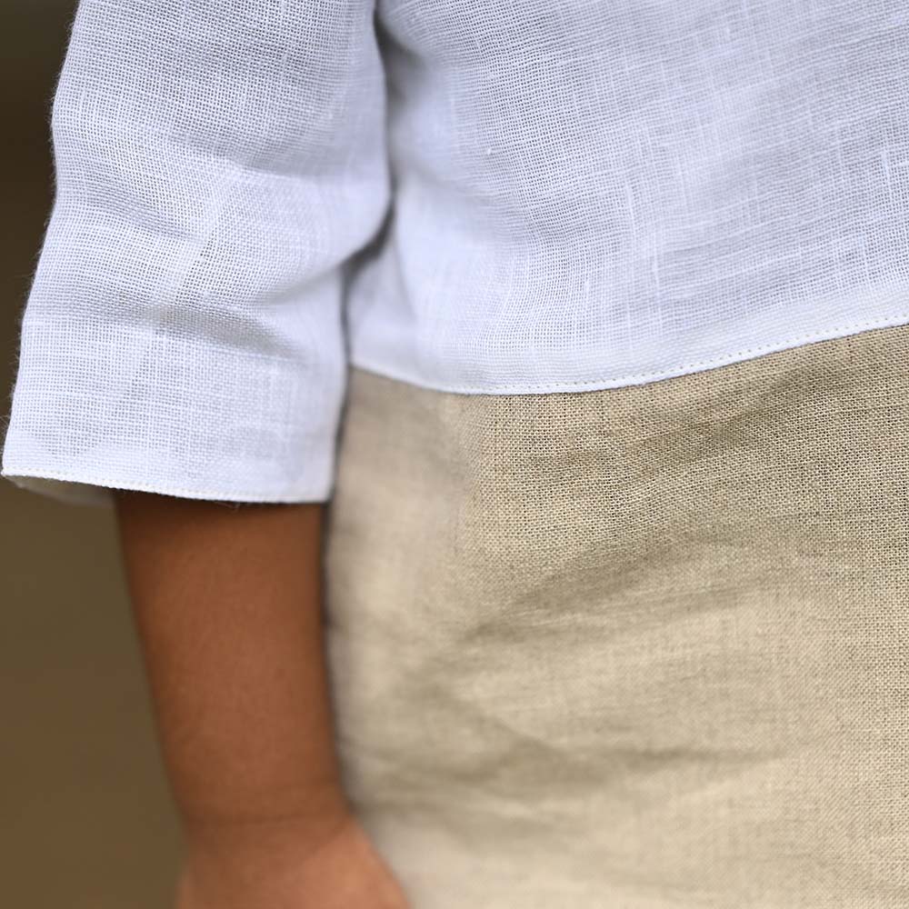 The Linen Colour Block Dress