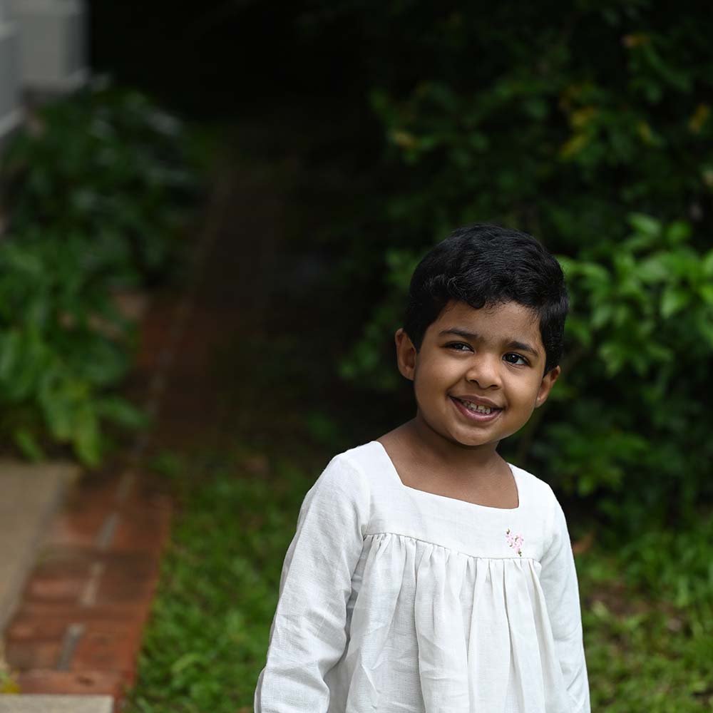 The White Classic Full Sleeve Dress