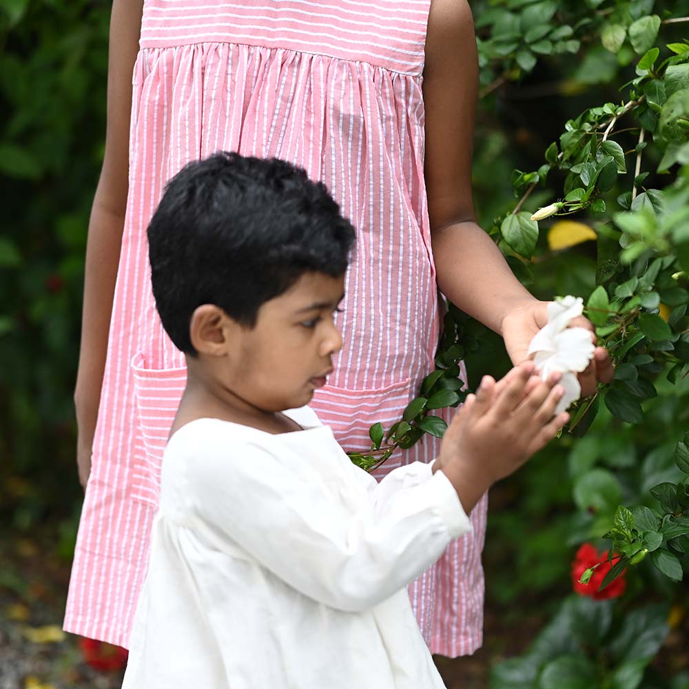 The White Classic Full Sleeve Dress