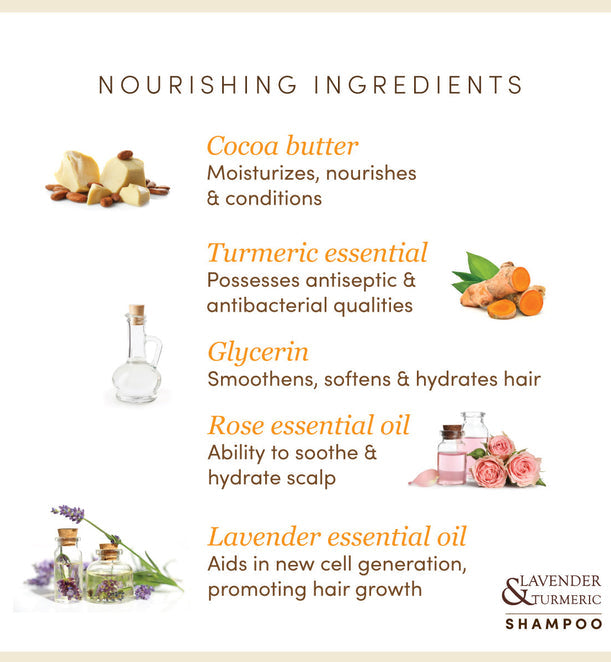 Lavender & Turmeric Infused Shampoo