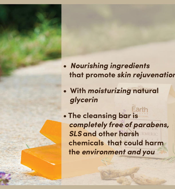 Lavender & Turmeric Infused Natural Glycerin Soap