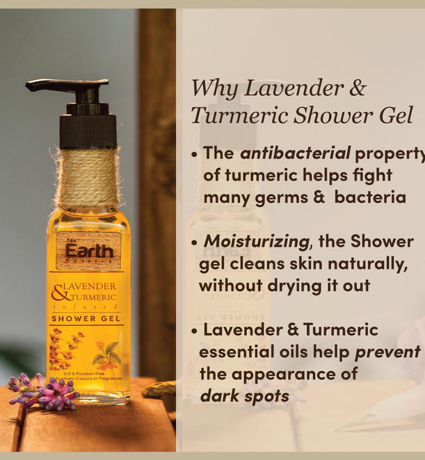 Lavender & Turmeric Infused Shower Gel