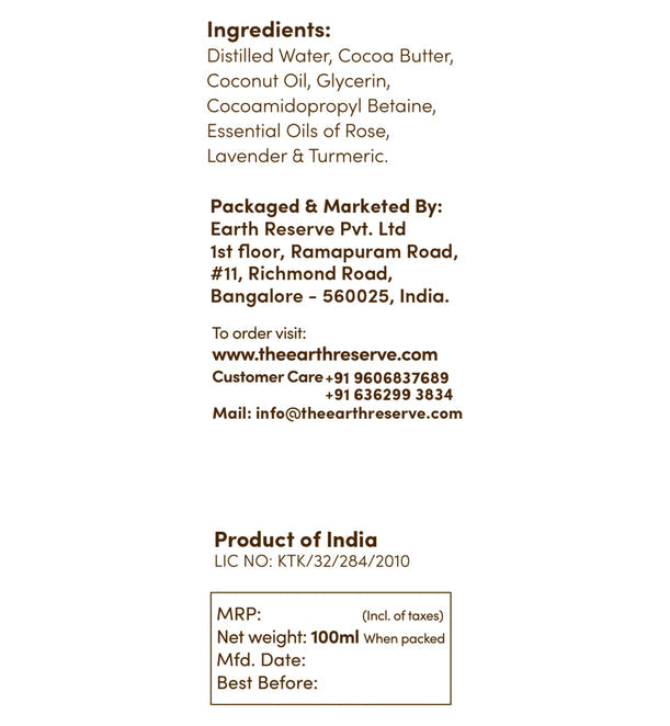 Lavender & Turmeric Infused Face Wash