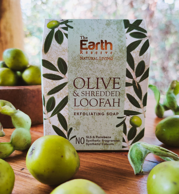 Olive & Shredded Loofah Exfoliating Soap
