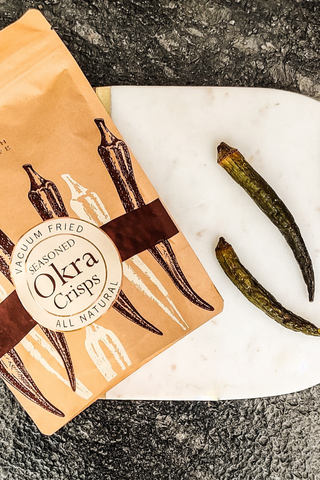 All Natural Vacuum Fried Okra Crisps