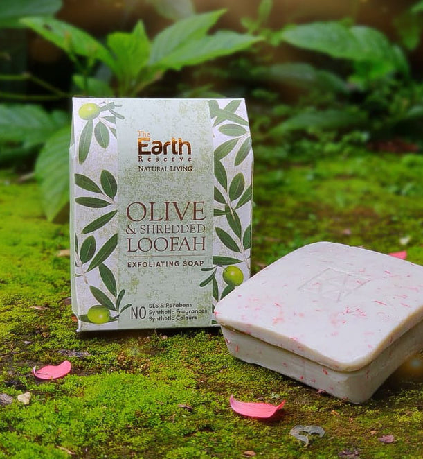 Olive & Shredded Loofah Exfoliating Soap