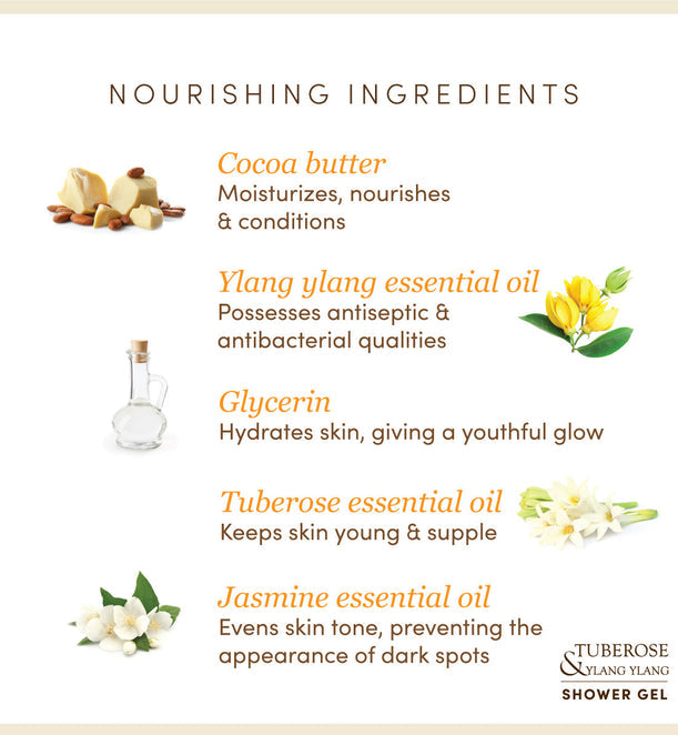 Tuberose & Ylang Ylang Infused Shower Gel