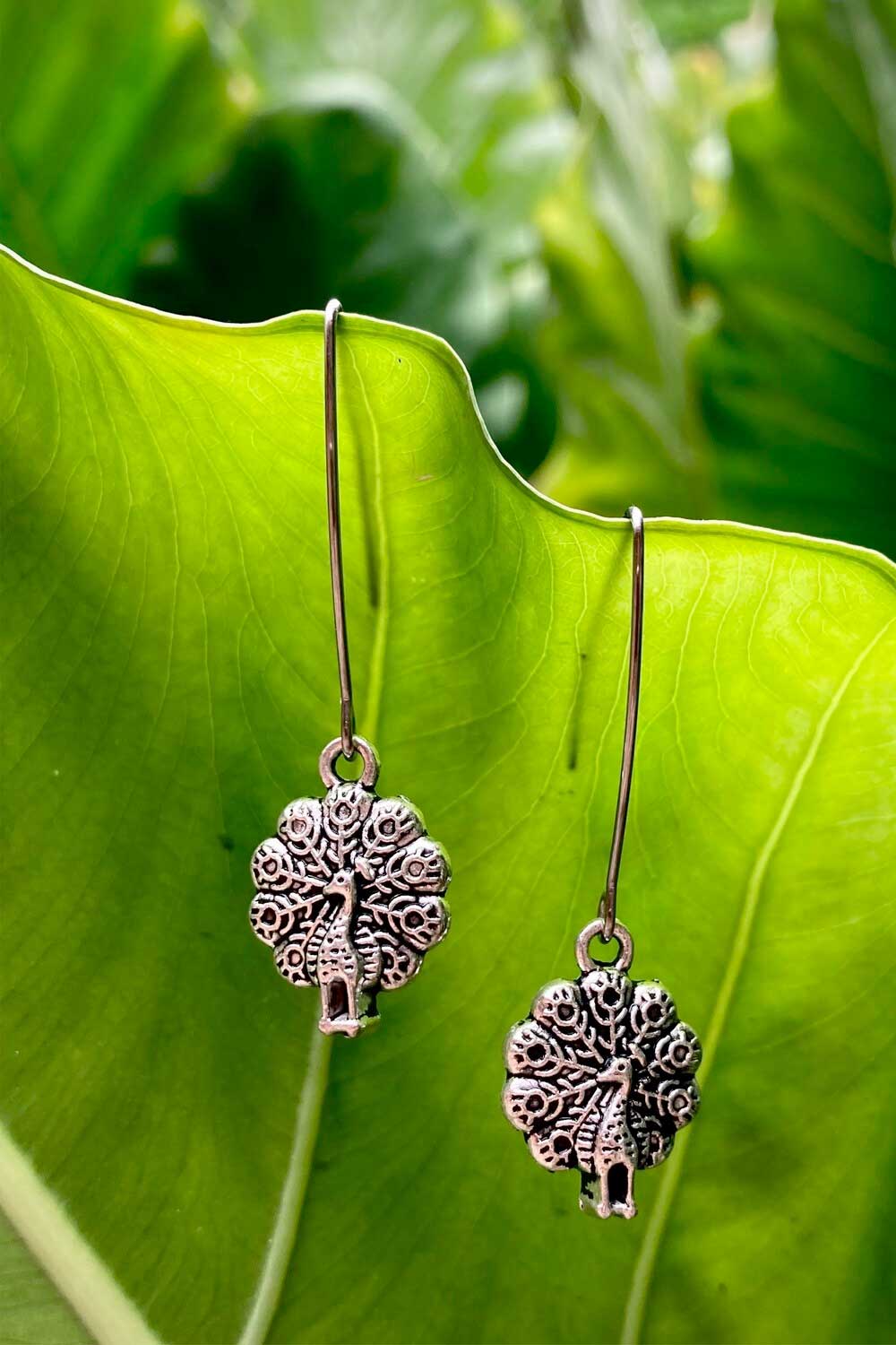 PEACOCK CHARMS EARRING