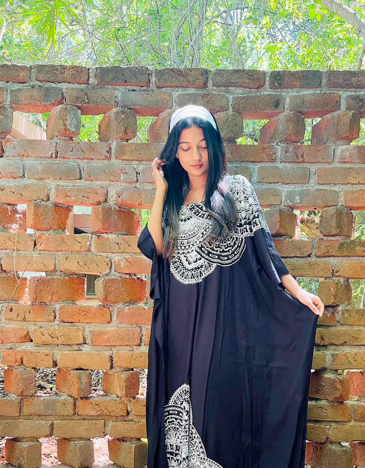 MANDALA KAFTAN BLACK