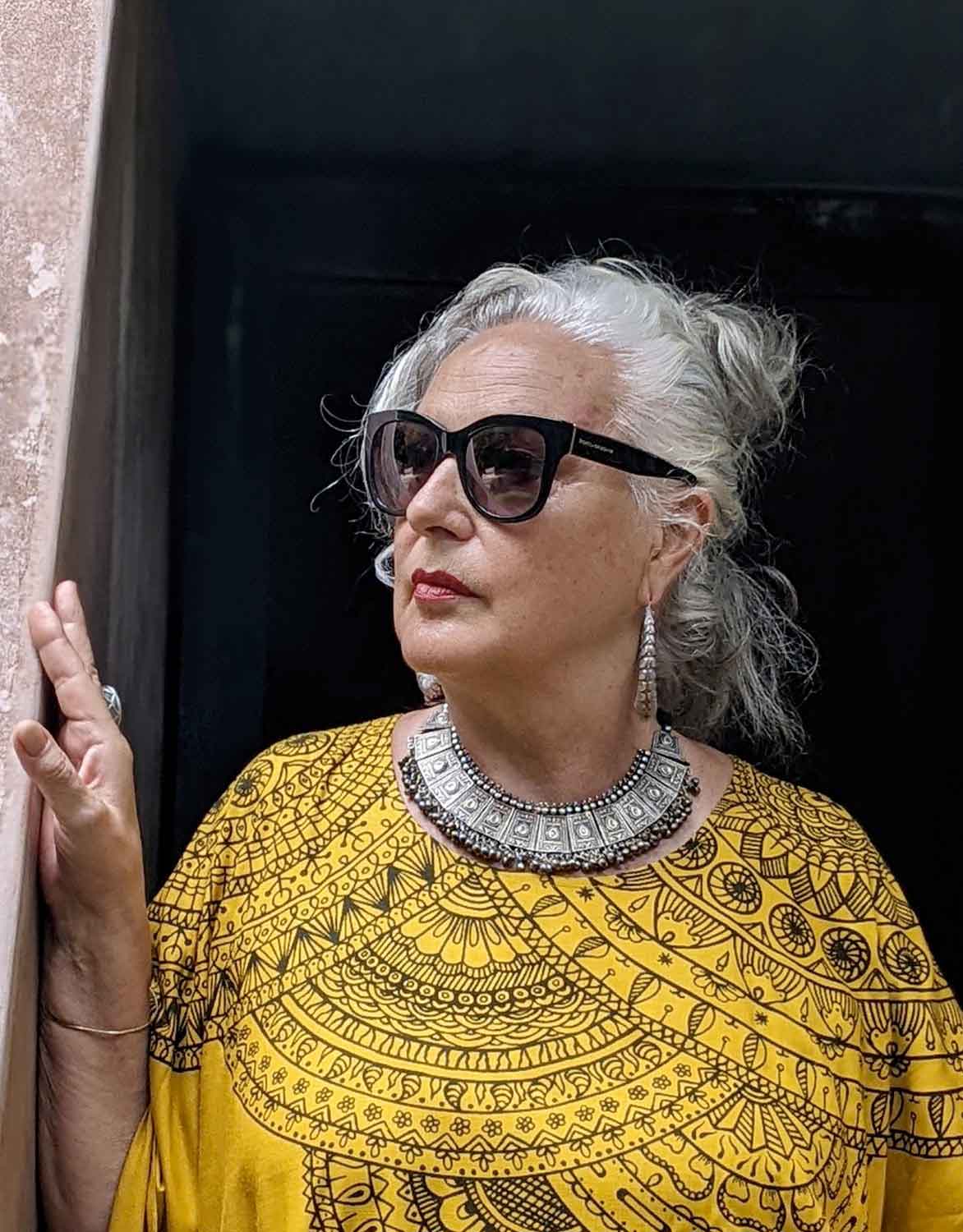 MANDALA KAFTAN YELLOW