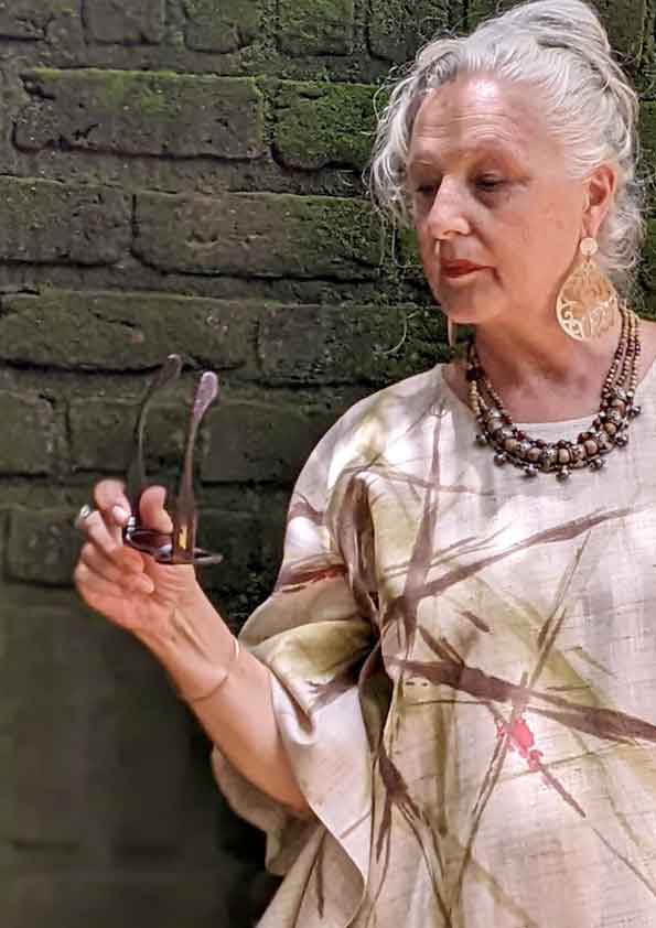 ABSTRACT KAFTAN NATURAL