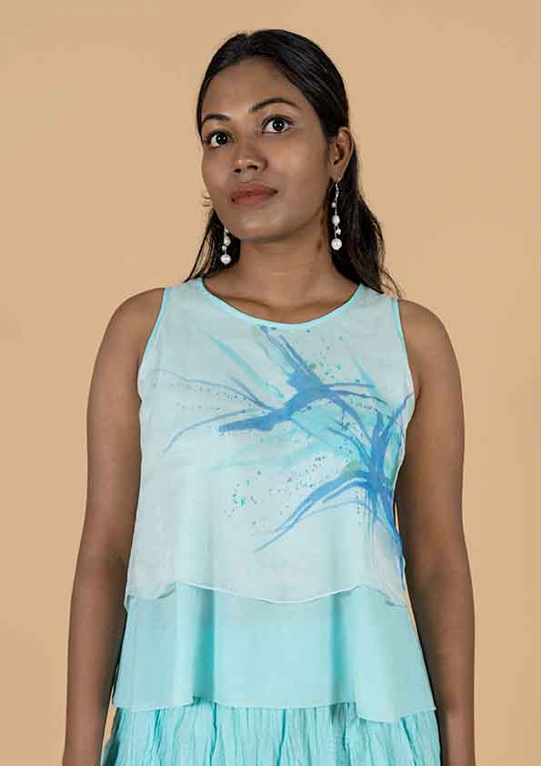 IVY TOP HAND PAINTED