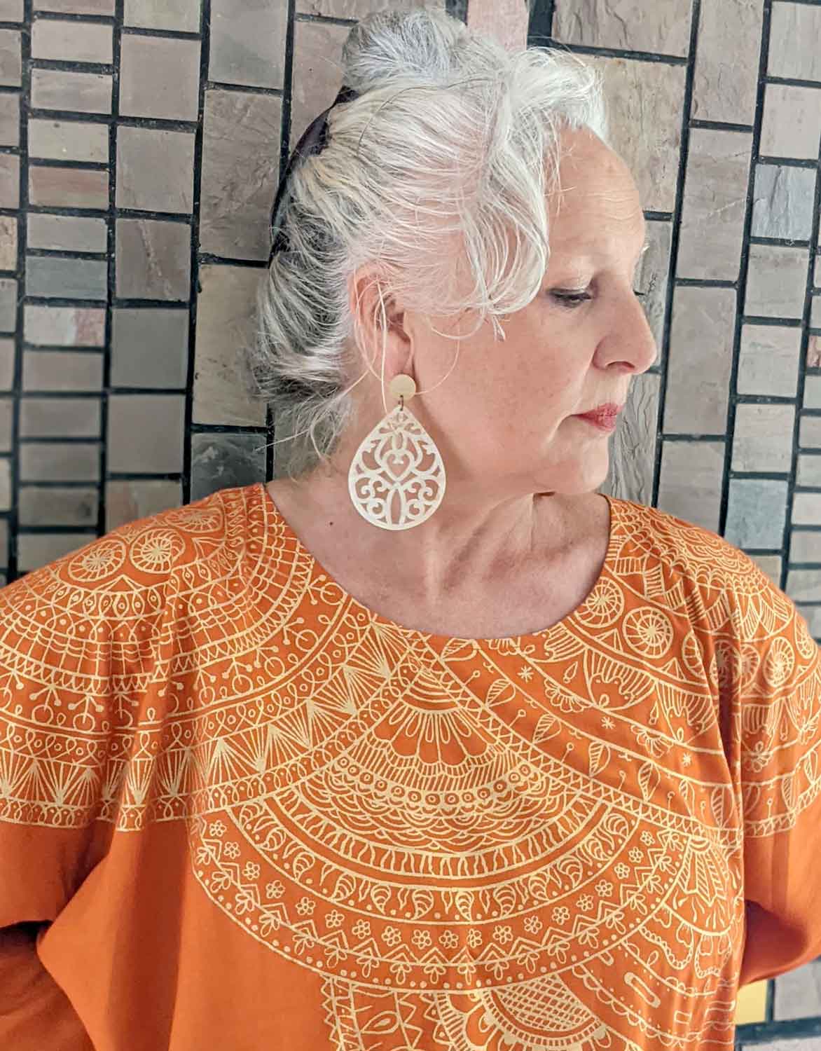 MANDALA KAFTAN ORANGE