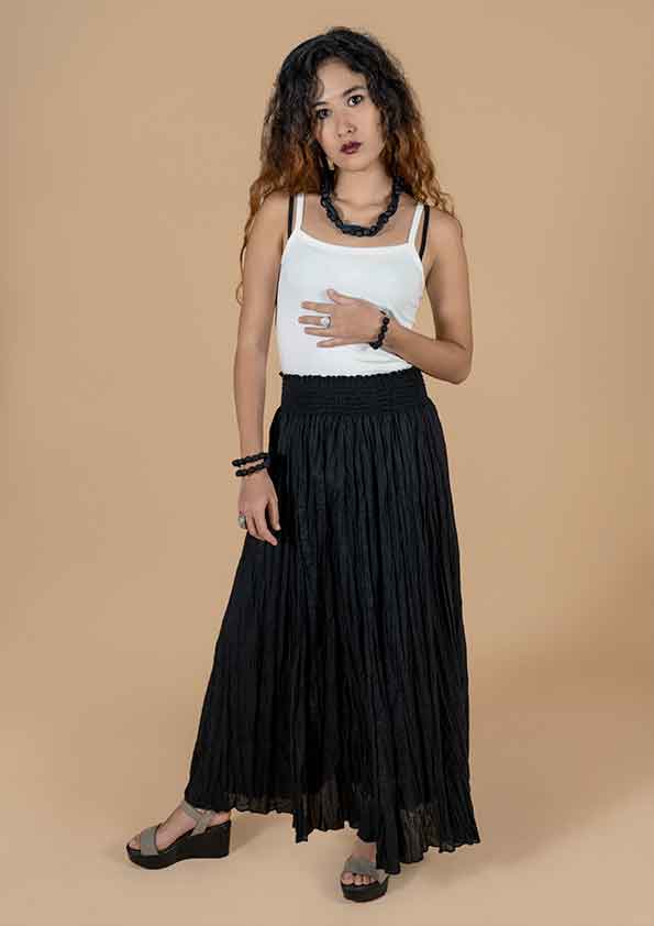 LOTUS WRINKLED SKIRT
