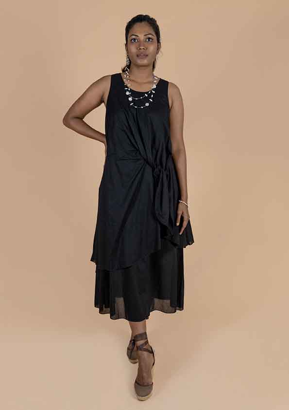 NERINE FRONT KNOT DRESS