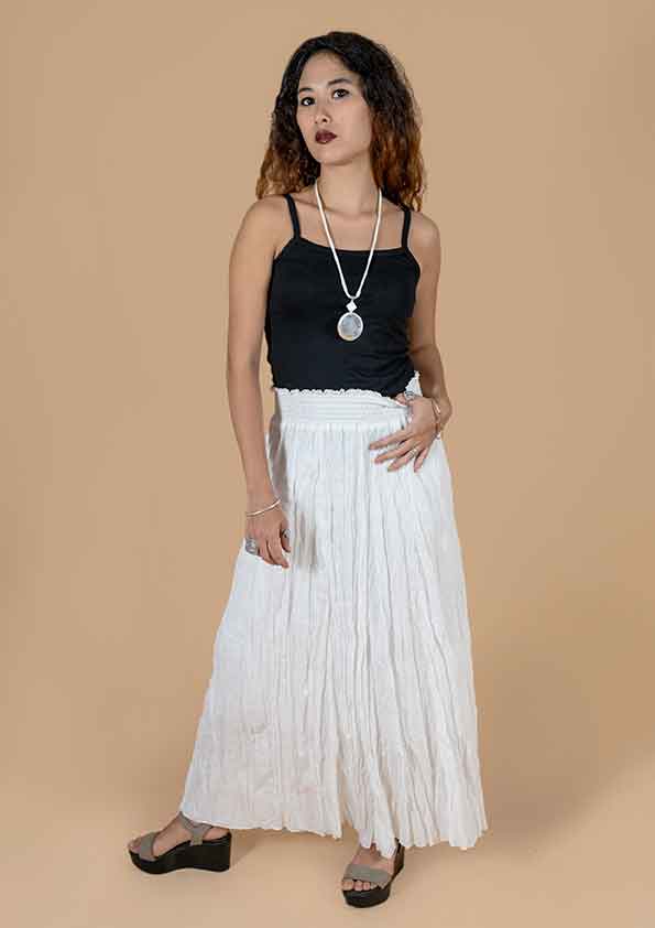LOTUS WRINKLED SKIRT