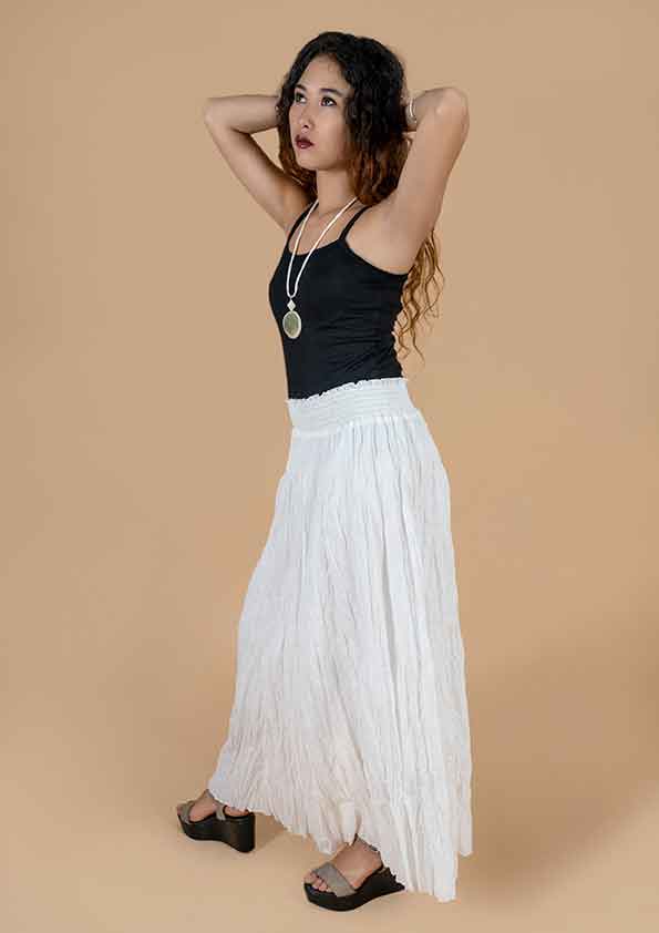 LOTUS WRINKLED SKIRT