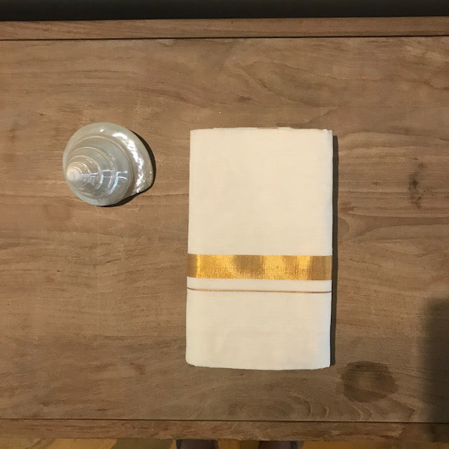 Mundu Broad Kasavu Gold