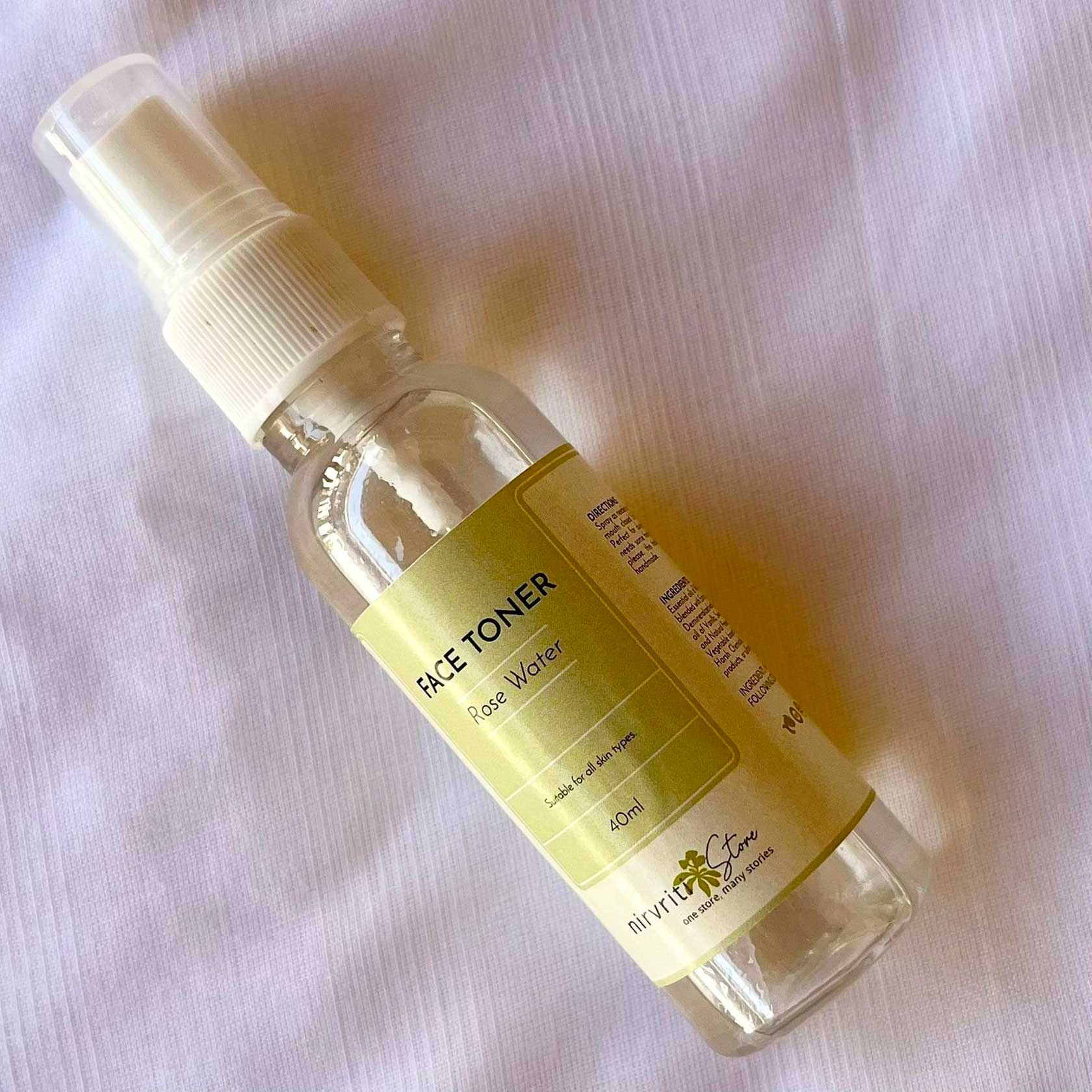 Organic Face Toner - Rose water - 40ml