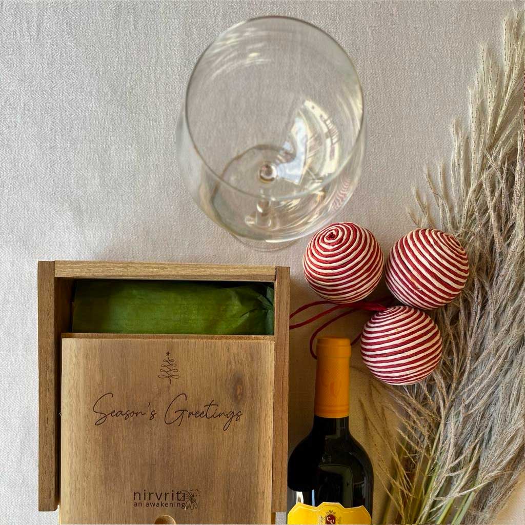 Limited Edition Fruit Cake 1 kg in Hand-Crafted Teak Wooden Box - Christmas Special 2025